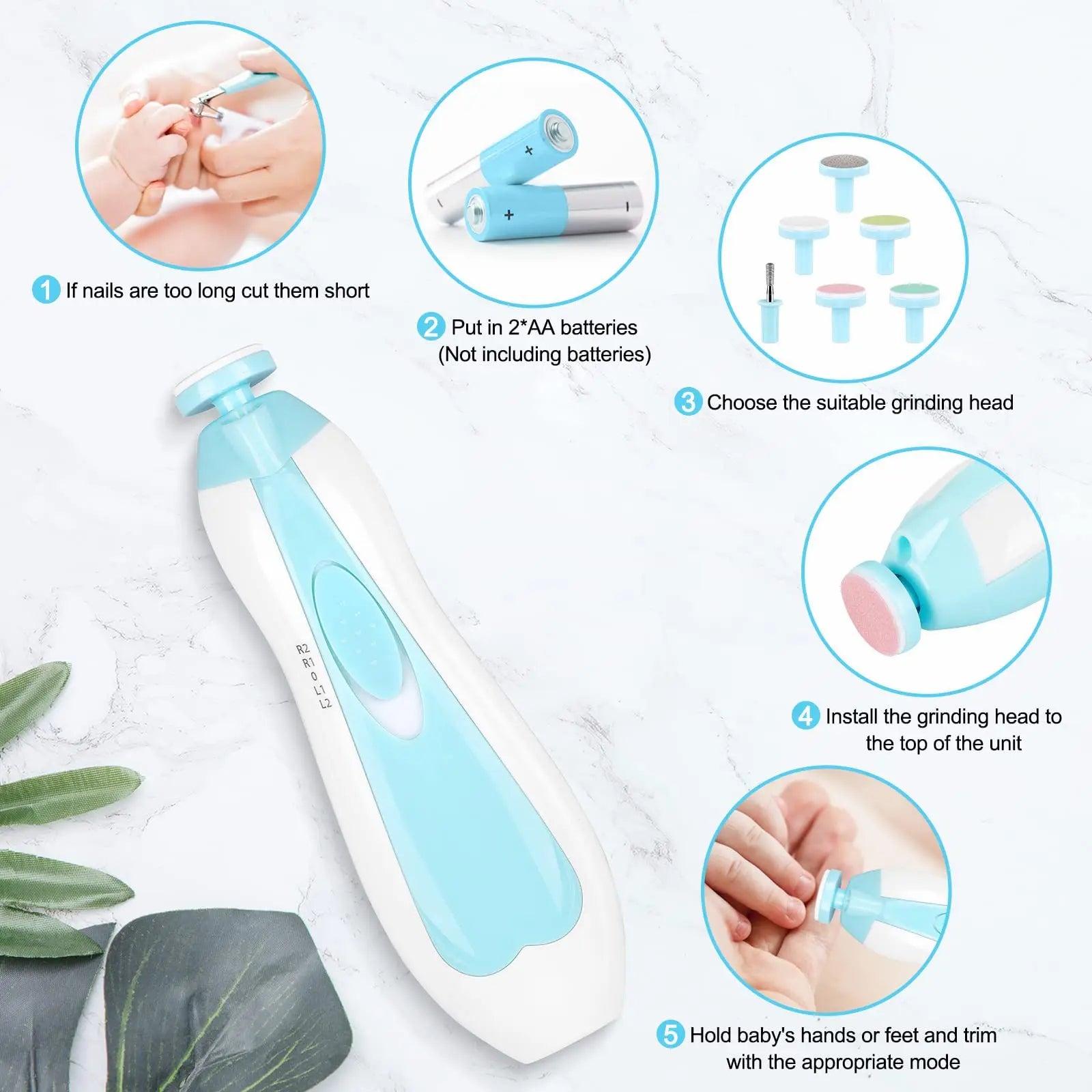 Electric Baby Nail Trimmer - ZIZI